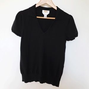 { Vintage } 90s meets 50s sweater top w/ collar